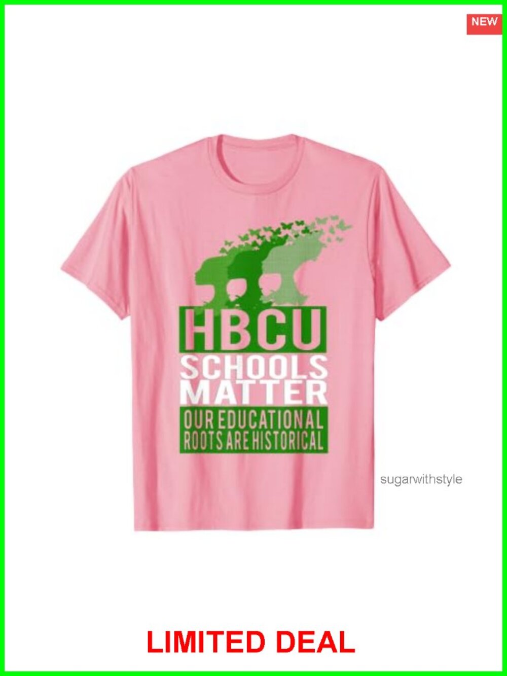 HBCU Pride T-Shirt Classic Fit Double-Needle Hem Lightweight